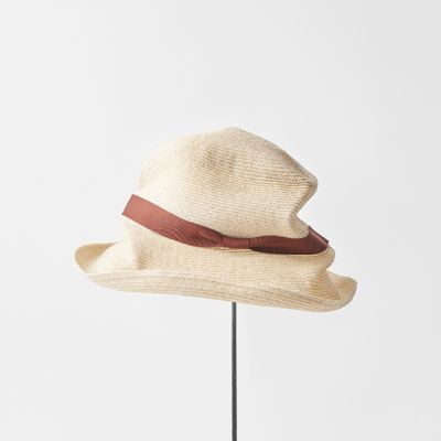 帽子 BOXED HAT アバカ 9cm ブリムハット | mature ha
