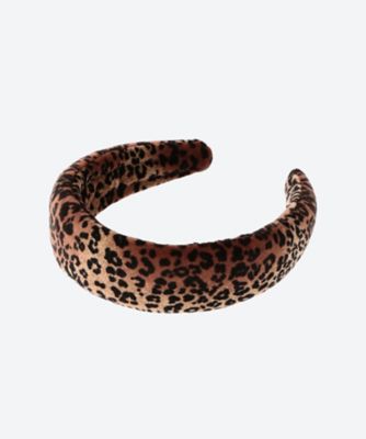 ＜JENNIFER OUELLETTE (Women)＞Ｌｅｏｐａｒｄ　Ｖｅｌｖｅｔ　Ｍｅｄｉｕｍ　Ｐａｄｄｅｄ　Ｈｅａｄｂａｎｄ