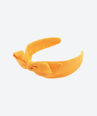 ＜JENNIFER OUELLETTE (Women)＞Ｌｉｎｅｎ　ｗｉｔｈ　Ｃｅｎｔｅｒ　Ｂｏｗ　Ｈｅａｄｂａｎｄ