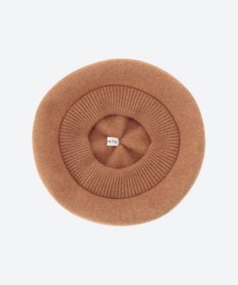 beret top gather ribーlamb wool