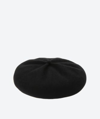 beret top gather ribーlamb wool