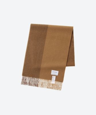 Brushed Scarf / BLOCK BROWN ザイノウエブラザーズ Brushed Scarf Block | THE INOUE BROTHERS