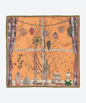 美品　完売品　manipuriマニプリ シルクスカーフ/Hygge / OR manipuri(マニプリ)】SILK SCARF|allureville OFFICIAL SITE