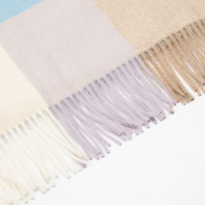 伊勢丹新宿店限定　ブロックチェックカシミヤストール　ＡＭ２４ＦーＥＸＩＳＳＴ６７７