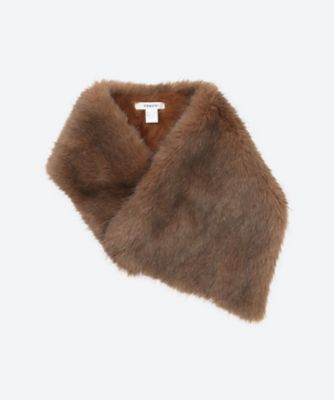 ＜THROW (Women)＞ＬＡＵＲＥＮ＿　Ｅｃｏ　Ｆｕｒ　Ｓｈａｗｌ　ＴＨ２５２―Ｓ０７Ｔ