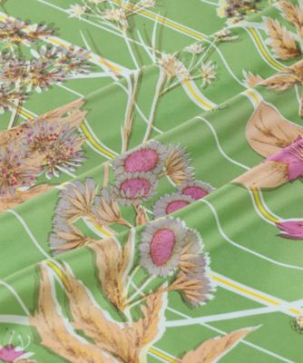 manipuri多彩な植物デザイン スカーフ 別注】MANIPURI FLOWER スカーフ | maison