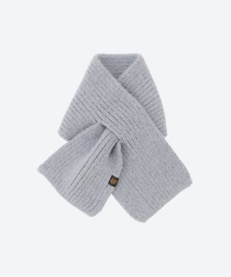 【新品・タグ付き】BATONER / UNISEXフラッフィー ホールマフラー BATONER / バトナー | FLUFFY MUFFLER (ユニセックス) - Solid Black