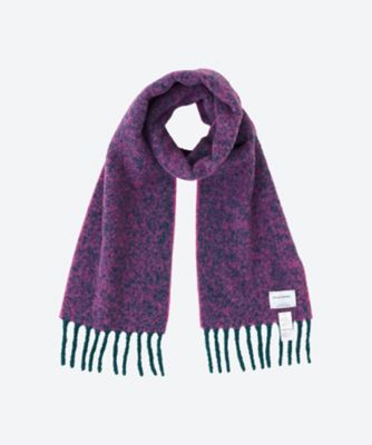 THE INOUE BROTHERS.(Women)/ザ イノウエブラザーズ Two Colour Woolly Scarf TIB―ALAC2085ML Teal/Pink スカーフ・ショール【三越伊勢丹/公式】