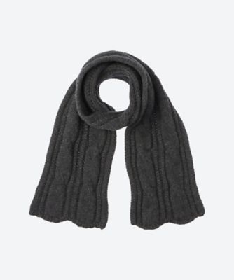 三越伊勢丹オンラインストア ニットマフラー SF00176 Cha.grey スカーフ・ショール【三越伊勢丹/公式】