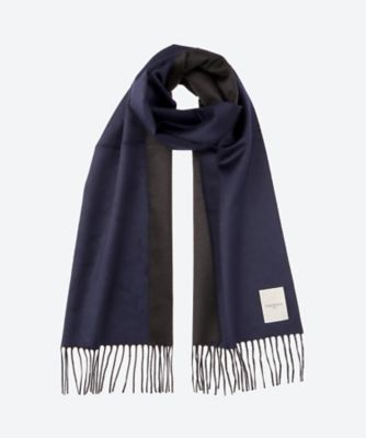 新品✨WAKO★マフラー 総柄 シルク カシミヤ　ブルー 新品✨WAKO☆マフラー 総柄 シルク カシミヤ ブルー