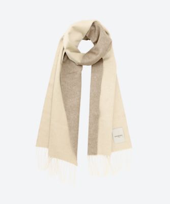 PIACENZA/ピアチェンツァ シルクカシミヤマフラー 82249/44 25FW beige darkbeige スカーフ・ショール【三越伊勢丹/公式】
