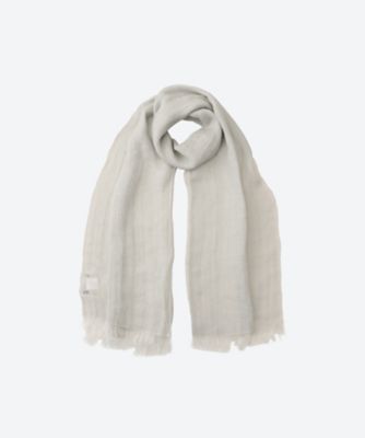 PAOLO MARIANI (Women)/パオロマリアーニ リネン無地ストール　Ｌｉｎｅｎ　Ｇａｕｚｅ　Ｔｏｐ