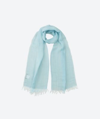 ＜PAOLO MARIANI (Women)＞リネン無地ストール　Ｌｉｎｅｎ　Ｇａｕｚｅ　Ｔｏｐ