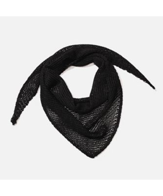 ＜ASAUCE MELER (Women)＞ドライシルク　トライアングルニットスカーフ　ＡＭ２６ＳーＳＣ１７１