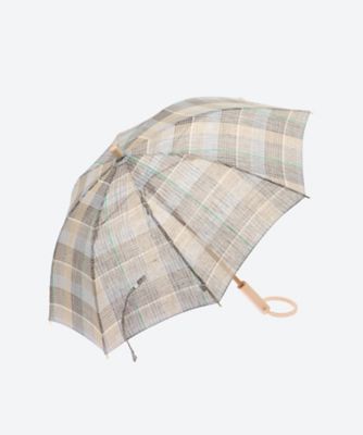 ＜大森商店＞日傘先染チェック　Ｐ―１５