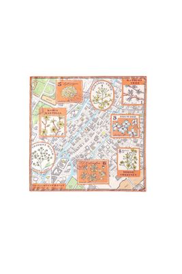 ＜manipuri (Women)＞銀座三越限定　シルクスカーフ　マップ