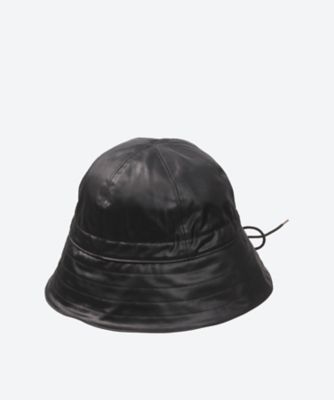 LEATHER LIKE SATIN 2WAY SAILOR HAT