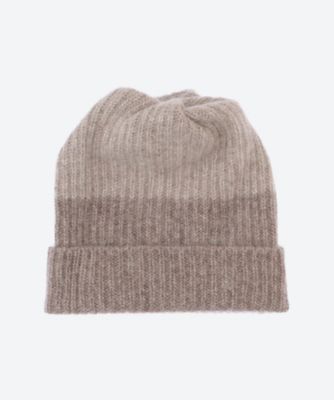 PLEATS KNIT CAP TWO―TONE ― YAK MRW