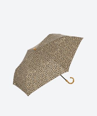 晴雨兼用折りたたみ傘 LEOPARD FOLDING BAMBOO