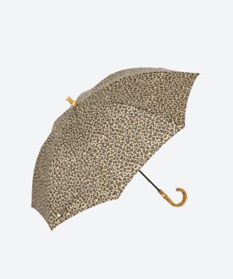 Traditional Weatherwear 長傘 晴雨兼用 晴雨兼用長傘 LEOPARD UMBRELLA BAMBOO LITE