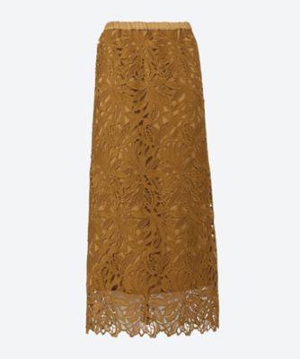 ＜L’UNE (Women) ＞スカート　Ｌａｃｅ　ｓｔｒｅｉｇｈｔ　ｓｋｉｒｔ