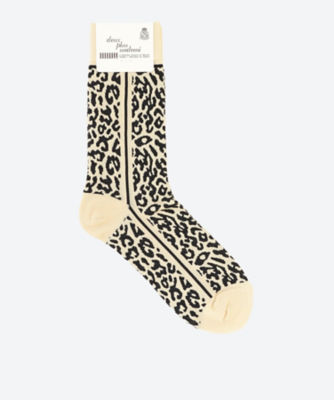 ＜1/2 Un-Demi (Women)＞Ｌｅｏｐａｒｄ　Ｐａｎｅｌ　Ｓｏｃｋｓ