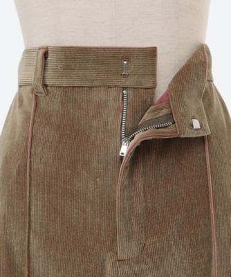 Men Pocket Casual Soft Corduroy Pants Elastic Waist Straight Leg Loose  Trousers