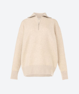 Mentone half-zip sweater in white - Varley