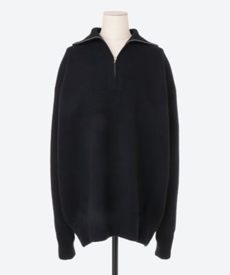 セーター Ｄｏｕｂｌｅ－Ｆａｃｅｄ Ｋｎｉｔ Ｈａｌｆ Ｚｉｐ