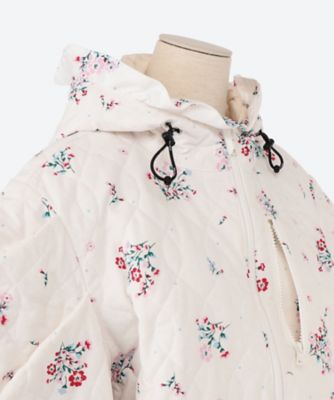 FLOWER QUILTING ANORAK BABY DRESS フラワーキルティング