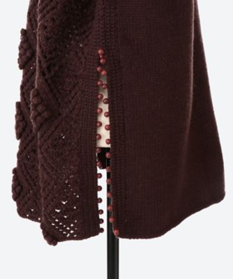 Ｐｏｐｃｏｒｎ／Ｗｏｏｄ　Ｂｅａｄｓ　Ｈａｎｄ　Ｋｎｉｔ