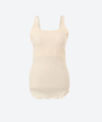 ＜HAKUJI (Women)＞Ｒａｎｄｏｍ　ｒｉｂ　ｂｒａ　ｔａｎｋｔｏｐ