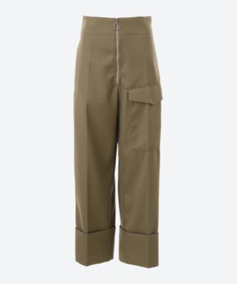 ＜PHEENY (Women)＞Ｈａｒｄ　ｔｗｉｌ　ｚｉｐ　ｓｌａｃｋｓ