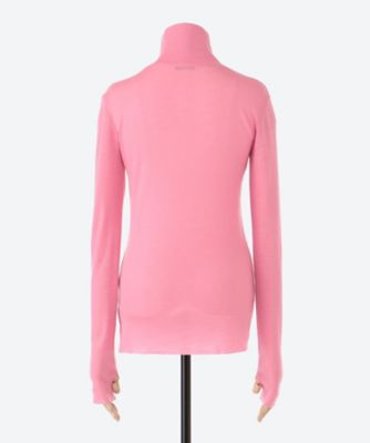 Wool circular rib high neck | PHEENY (Women