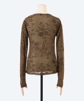 Ｆｌｏｗｅｒ　ｊａｃｑｕａｒｄ　ｂｏａｔ－ｎｅｃｋ　ｓｌｉｍ　ｔｏｐ
