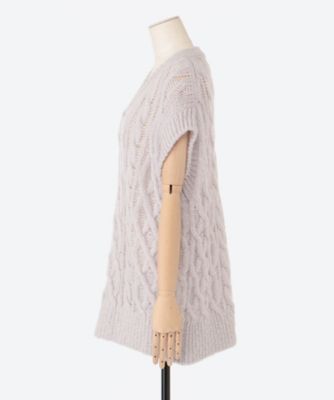 Ｍｏｈａｉｒ　Ｃａｂｌｅ　Ｋｎｉｔ　Ｖｅｓｔ
