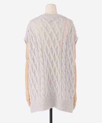 Ｍｏｈａｉｒ　Ｃａｂｌｅ　Ｋｎｉｔ　Ｖｅｓｔ