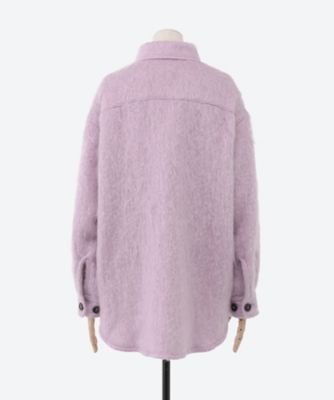 ジェーンスミスjanesmith MOHAIR OVER SIZED FLAP PKSHIRT - トップス