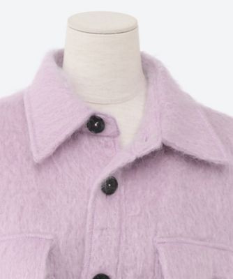 janesmith MOHAIR OVER SIZED FLAP PKSHIRT