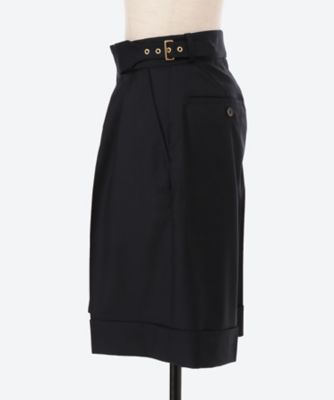 ショートパンツ　ＳＵＰＥＲ１２０　Ｓ　Ｗｏｏｌ　Ｓｅｒｇｅ　Ｐｌｅａｔｅｄ　Ｓｈｏｒｔｓ