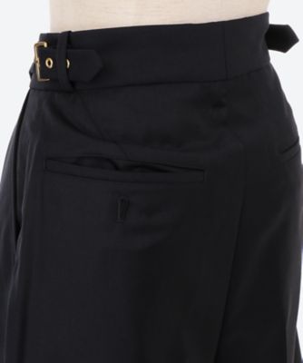 ショートパンツ　ＳＵＰＥＲ１２０　Ｓ　Ｗｏｏｌ　Ｓｅｒｇｅ　Ｐｌｅａｔｅｄ　Ｓｈｏｒｔｓ