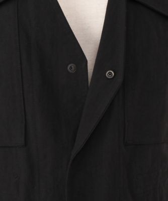 PHEENY/COTTON NYLON DUMP FIELD JACKET VEST(BLACK)