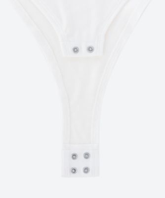 RESTIR - 新品 determ デターム コラーゲンボディスーツ　カップ付き　ブラック　2 Tie Back Bodysuit – determ;