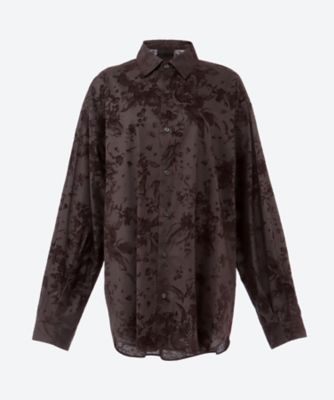 ＜JUHA (Women)＞ＦＬＯＷＥＲ　ＦＬＯＣＫＹ　Ｌ／Ｓ　ＳＨＩＲＴ