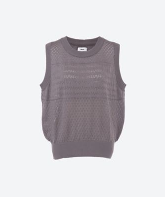 ＜Allege. (Women)＞Ｏｐｅｎｗａｒｋ　Ｋｎｉｔ　Ｖｅｓｔ