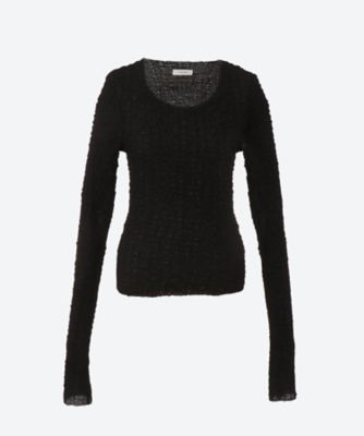 ＜RUOHAN (Women)＞ＢＬＡＣＫ　ＣＲＥＷ