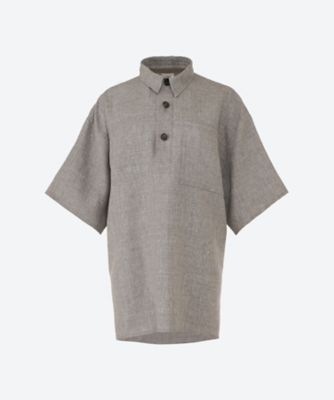 ＜POSTELEGANT (Women)＞ポロシャツ　Ｌｉｎｅｎ　Ｗｏｏｌ　Ｒｅｖｅｒ　Ｐｏｌｏ