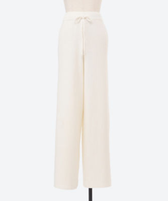 ＜三越伊勢丹/公式＞ POSTELEGANT (Women)/ポステレガント パンツ Cotton Boucle Knit Trousers White パンツ・ズボン【三越伊勢丹/公式】
