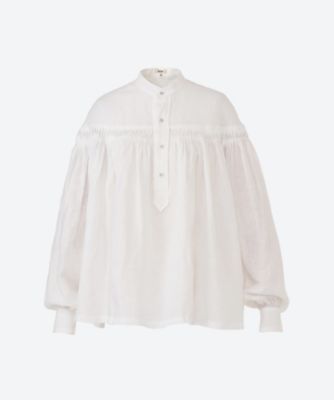 ＜Scye (Women)＞ブラウス　Ｏｒｇａｎｉｃ　Ｌｉｎｅｎ　Ｔｕｃｋｅｄ　Ｂｌｏｕｓｅ