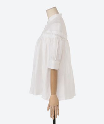 ブラウス Organic Linen Tucked Puff 